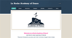 Desktop Screenshot of larocheacademyofdance.com