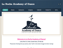 Tablet Screenshot of larocheacademyofdance.com